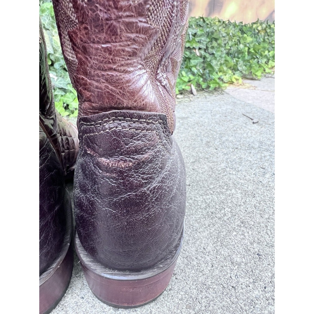 Lucchese CY7071 Men's Size 8 EE Exotic Caiman Crocodile Western Cowboy Boots - Picture 5 of 10